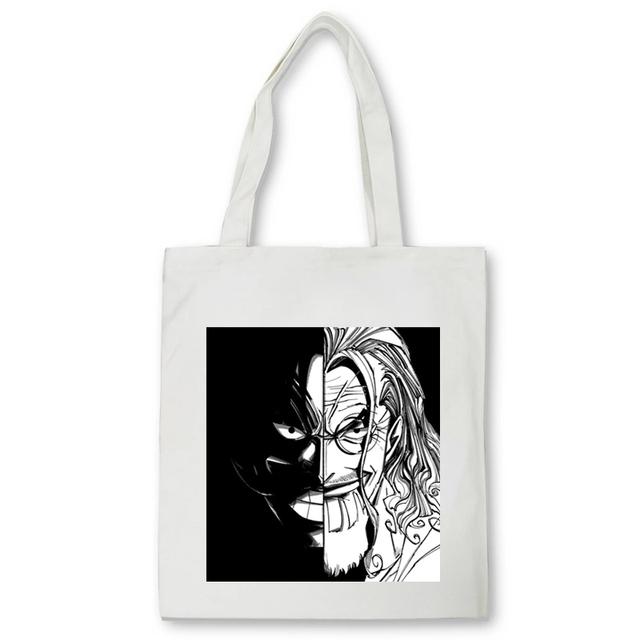 One Piece Shopping Bag Anime ZORO Graphic Print Canvas Bag Teenage Students Reusable Shopper Handbag Bag Women's Bag Bolsas