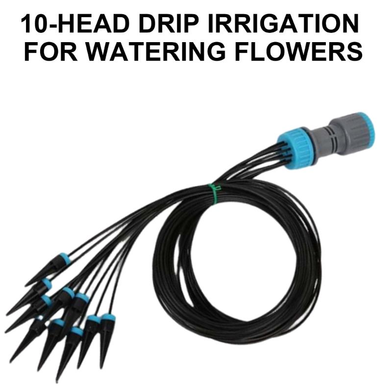 10Piece Drip Emitters Irrigation Kits for Efficient Plant Watering Adjustable Nozzles Accessories for Indoor Outdoor Use
