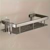 A Luxurious Stainless Steel Double-layer Wall-mounted Shower Caddy—a No-drill, Rust-proof Bathroom Storage Rack, Suitable for Shampoo