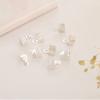 100/300pcs Small Cord End Tip Fold Over Three-wire Fastener Clasp Crimp Bead Cord Buckle Connector for Jewelry Making Supplies