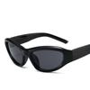 Popular Women's Sunglasses  Punk Sunglasses Unique Oval Sun Glasses Men Goggle Shades Mirror Colorful Y2K Eyewear