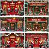 Christmas Toy Store Nutcracker Theme Banner Background Cloth Children's Birthday Party Home Decoration Photography Background 5