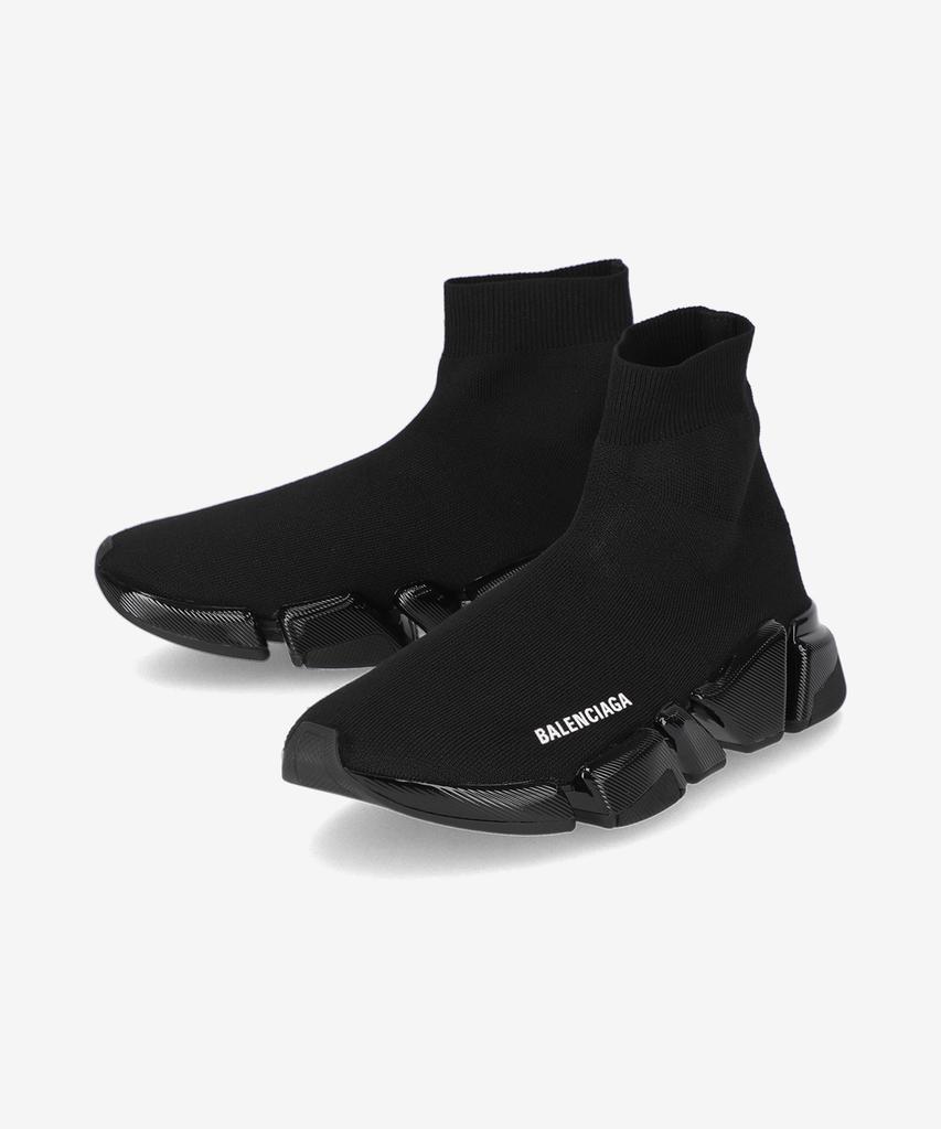 Balenciaga Speed 2.0 Recycled Knit Sneakers - Black / 617196W2Dc31000