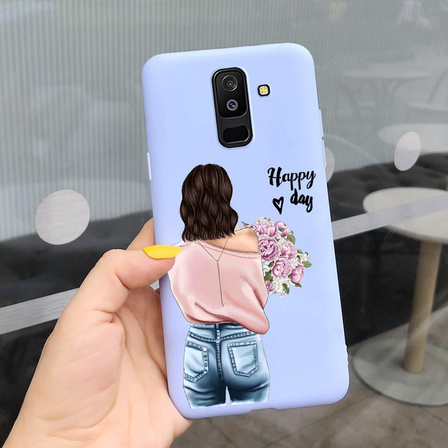 For Samsung A6 Plus 2018 Case Original Butterfly Silicone Funda Soft Protective Cover For Samsung Galaxy A6 2018 A6+ A6Plus Capa