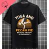Unisex Funny Who Ate Half of The Chocolate Pecan Pie Graphic TShirt Round Neck 100 Cotton Shortsleeve Casual Outdoor Tshirt
