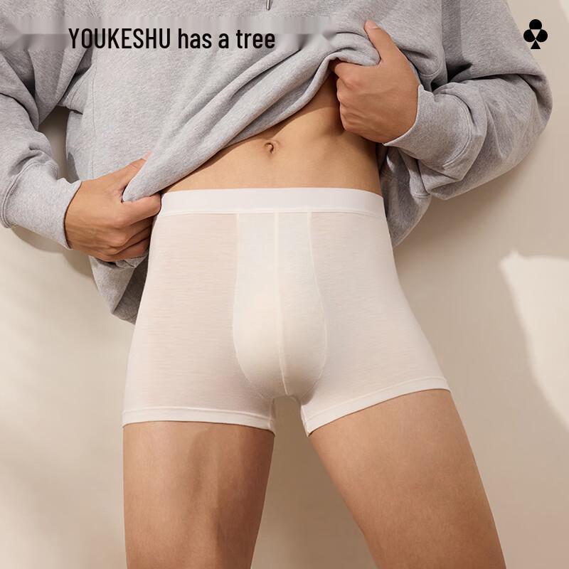 Youkeshu Men's Disposable Lyocell Boxer Briefs