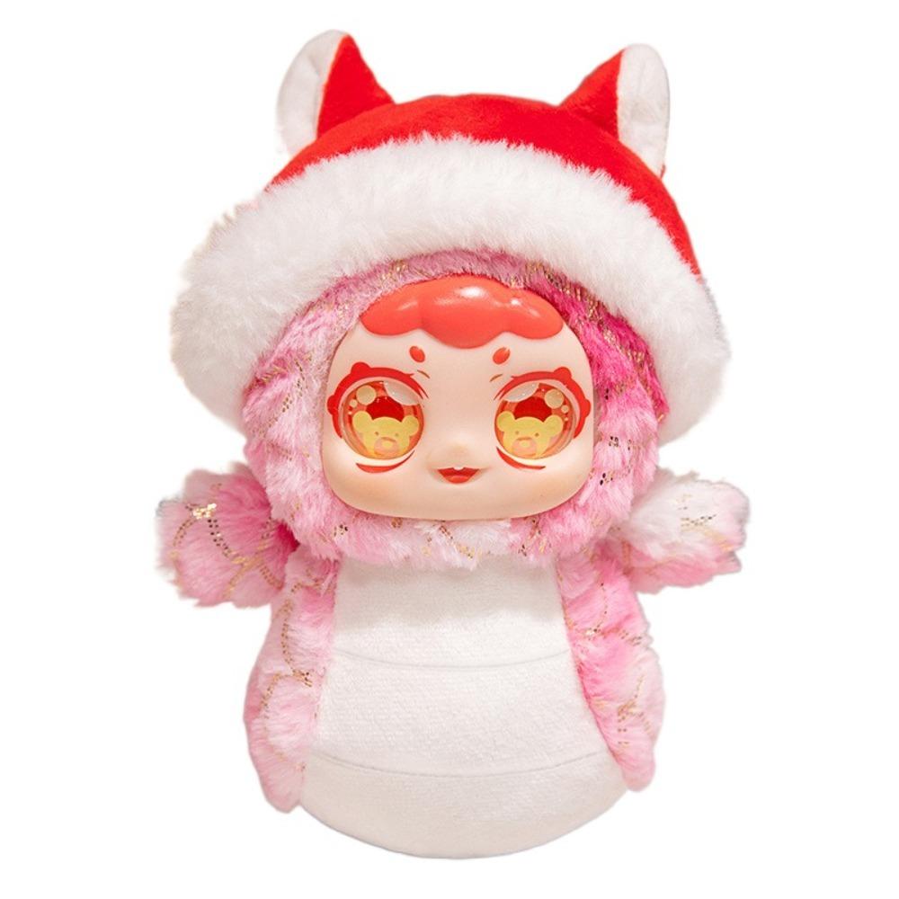 

Big Eyes Snake Year Mascot Plush Doll PP Cotton Lucky Snake Plush Doll Home Decor розовый