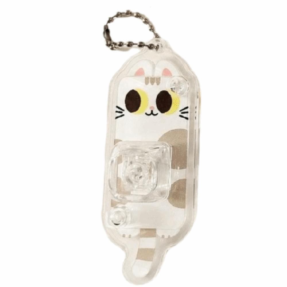 Portable Keychain Fidget Toy Tactile Button Toy Keychain Mechanical Keyboard Keychain  Office Use