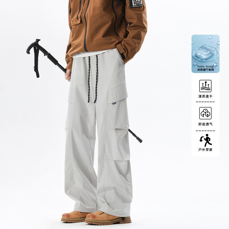 Men S Retro Functional Outdoor Loose Fit Cargo Hiking Pants M