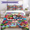 Ensemble de literie Roblox Housse de couette respirante avec taies d'oreiller Linge de lit décoratif pour chambre à coucher Décoration de maison Cadeau d'anniversaire