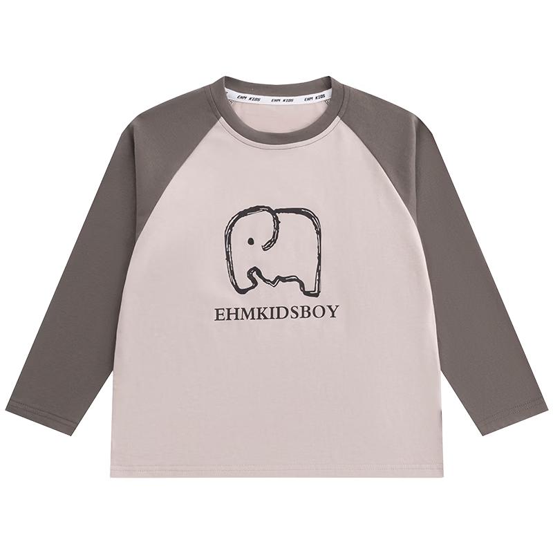Little Elephant Ham Boys  Pure Cotton Long-Sleeve T-Shirt 160