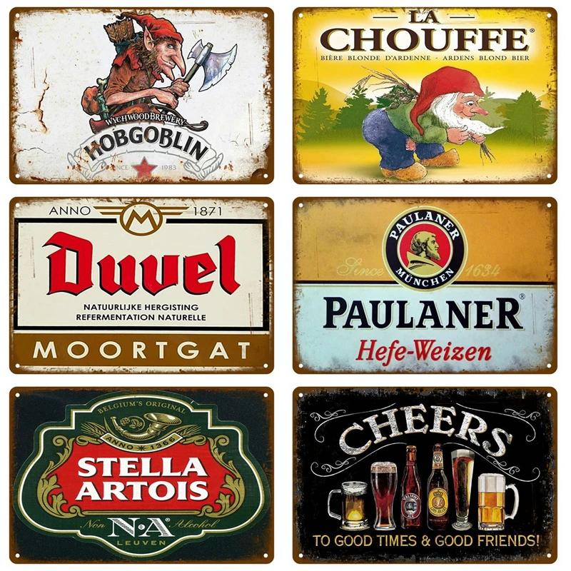 Tin Sign Home Decor Rum Brand Vintage Cold Beer Drink Wine Metal Sign Funny Poster For Bar Pub Club Man Cave Wall Decoration Art