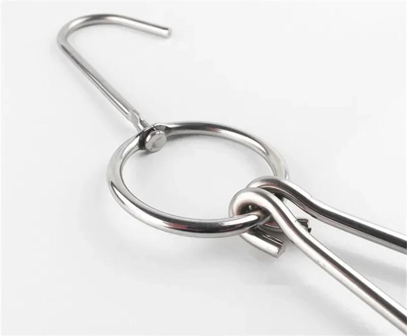 Stainless Steel Beef Meat Clasps Duck Goose Turkey Hooks Roast Duck Bacon Hook BBQ Storage Hanger Bread Hook Tools Accessories