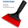 Soft Silicone Scrape Car Window Wiper Plastic Handle Multifunction Snow Cleaning Scraper Durable Sturdy Clean Scraper Windshield