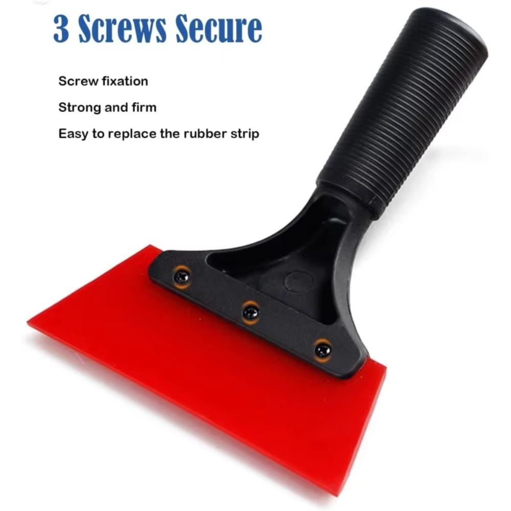 Soft Silicone Scrape Car Window Wiper Plastic Handle Multifunction Snow Cleaning Scraper Durable Sturdy Clean Scraper Windshield