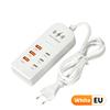6 in 1 USB Charger with PD Type C Fast Charging Multiport Type C Hub Adapter EU/US Plug Quick Charger Expander Socket for Wall C