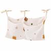 2 Pockets Diaper Storage Bag Portable Baby Bedside Bag New Crib Hanging Storage Bag  Infant Room