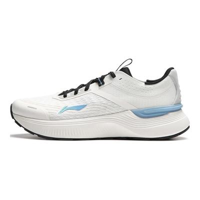Li Ning Light Shadow Element Reflective Support Non-Slip Wear-Resistant Low-Top Casual Running Shoes Men Sneakers White Blue ARHU027-2