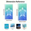 Blue Cartoon Sea Turtle Beach Towel Soft Quick Drying Bath Towel for Men Women Swimming Travel Pool Outdoor Shower Pad