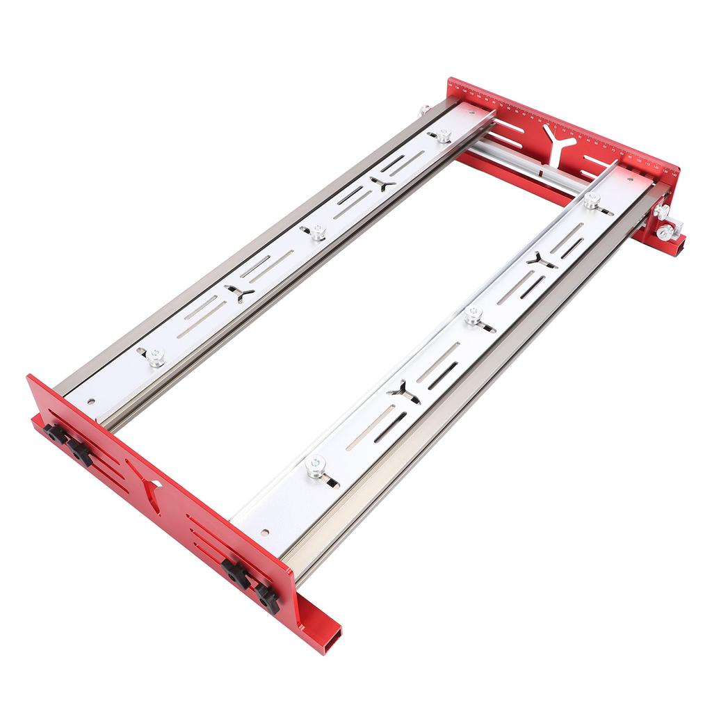 Woodworking Router Sliding Plate Aluminum Alloy Router Milling Groove Bracket for Flatten and Finish Plywood