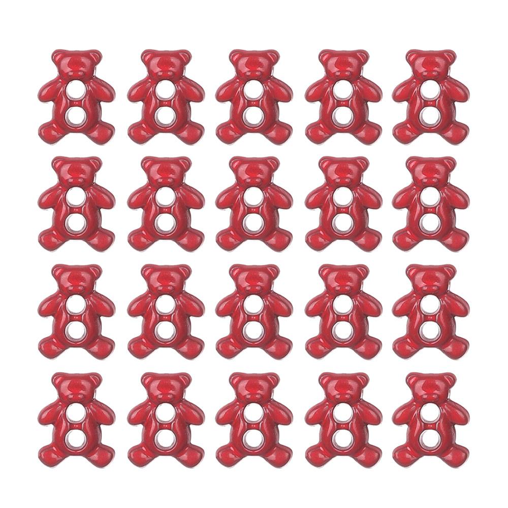 20/40Pcs Mini 6mm Metal Buckle Bear Pattern Decor Buckles for 1/6 Kid Doll Toy Button Buckle DIY Doll Clothes Sewing Accessories