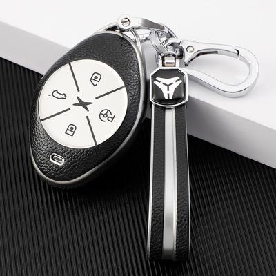 Leather TPU Car Key Fob Case Cover Protector for Xpeng G3 460 Remote Cover P7 520 New Xiaopeng G3 Key Shell Auto Accessories