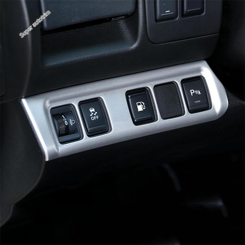 Gear Shift Knob Lever Panel / Reading Lights / Window Lift Button Cover Trim Matte For Nissan Navara NP300 / Terra 2017 -