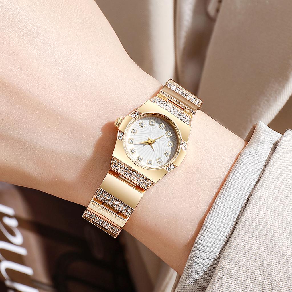Luxury Rhinestone Women Quartz Watch Fashion Small Dial Steel Strap Wristwatches for Girls Clock Reloj Mujer