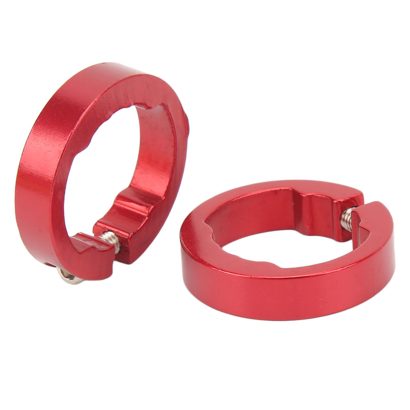 

2Pcs Bike Grips Clamping Rings Aluminum Alloy Beautiful Practical Bike Grip Lock On Clamps for 22.2mm Bike Handlebar Red червоний