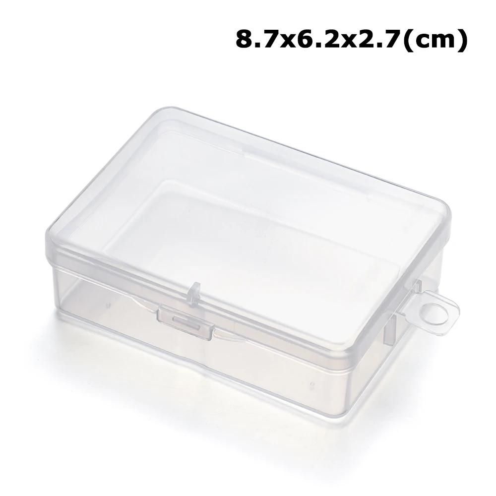 Plastic Transparent Storage Box Baby Feeding Holding Case Jewelry Beads Container Box Fishing Tools Home Daily Accessories