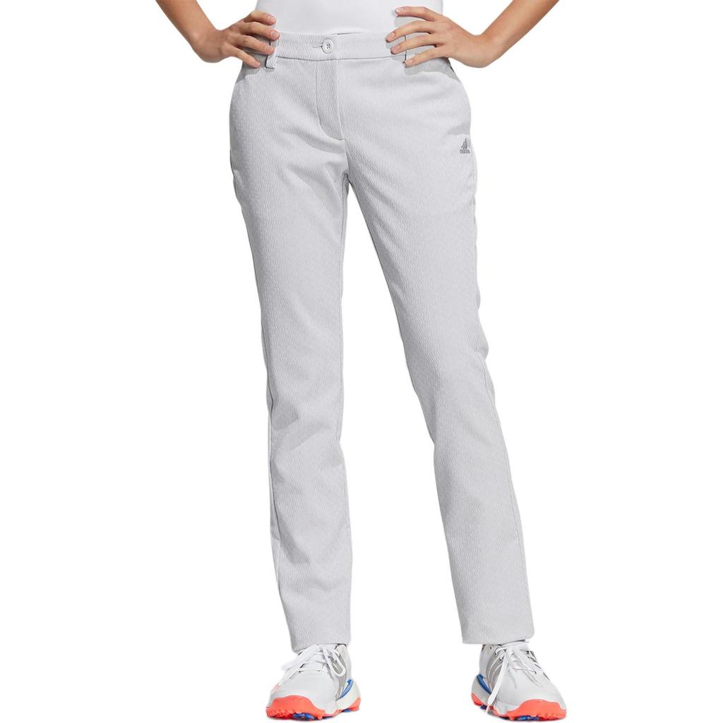 Adidas Zipper Solid Color Logo Mid Waist Straight Loose Casual Pants Women Pants White HB3615