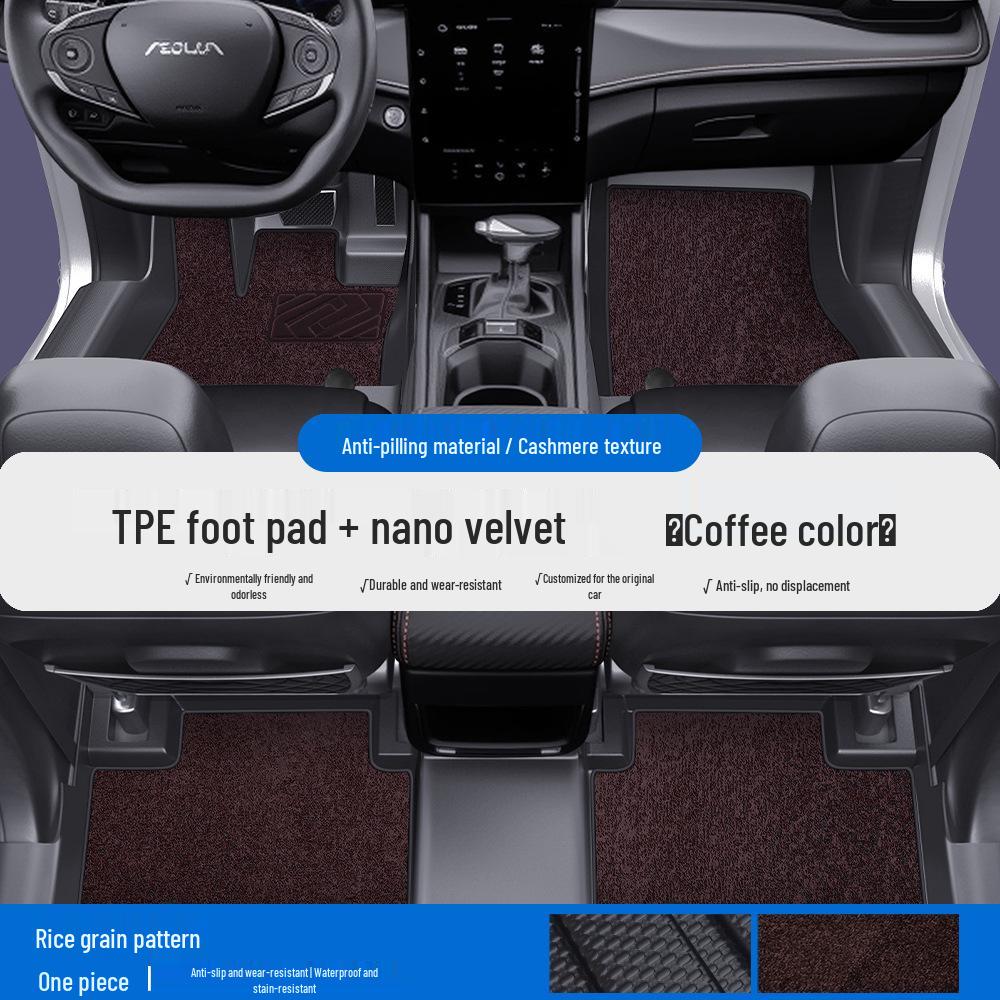 Fits Dongfeng Fengshen L7, L8, E70, Yixuan, SKYEV01, Haohan, Haoji - TPE Floor Mats & Door Sill Full Coverage
