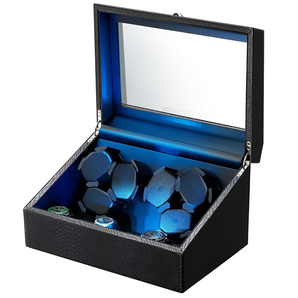 

Automatic Watch Winder or Made in Japan with a Mabuchi Quiet New design for automatic watch Suitable for both and Black (2-watch, 3-watch, 4-watch +