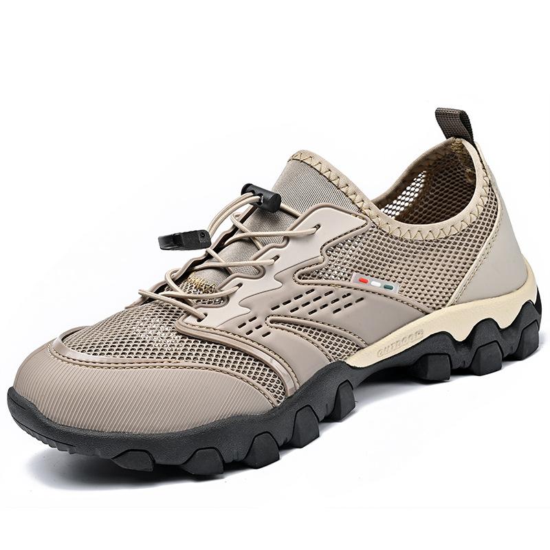 Men's Mesh Shoes Summer Breathable Casual Shoes Outdoor Beach Lightweight Anti Slip Men's Water Shoes