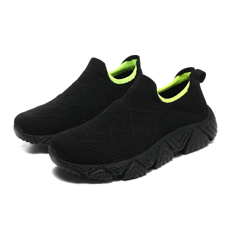 

Breathable Slip on Male Vulcanized Shoes Men Casual Shoes Lightweight Men s Casual Sneakers Soft Anti-slip Flats Outdoor Loafers 39 чёрный