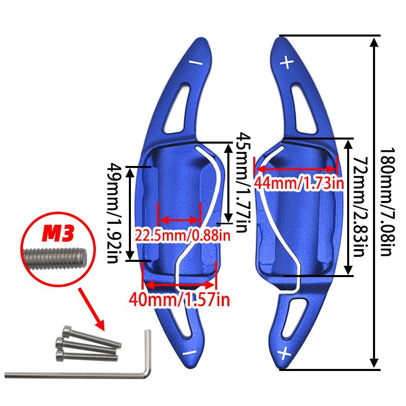 1 Pair For Toyota Camry/Corolla/RAV4/Avalon Aluminum Interior Car Steering Wheel Paddle Shifter Extension Accessories Gear Shift