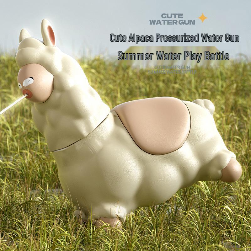 Bingyu Alpaca Water Gun Toy: Fun Outdoor Spraying Decompression Toy for Kids