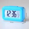 Snooze Mute Desktop Clock Table Clocks Electronic LED Clocks with Temperature Calendar Week Display Digital Alarm Clock