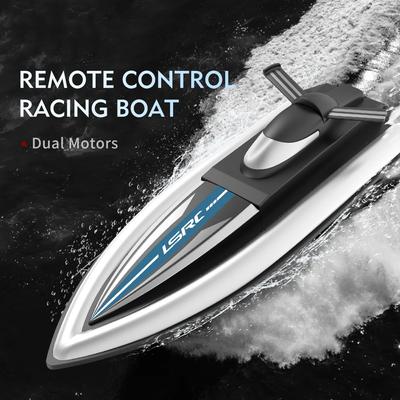 Nuovo 2.4G telecomando ad alta velocità barca da regata impermeabile modello ricaricabile elettrico radiocomandato motoscafo giocattolo ragazzo regalo acqua giocattolo gara