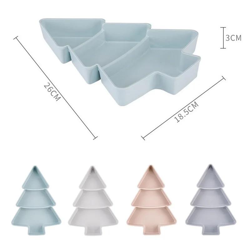 Weihnachtsbaumförmiges Wohnzimmer, Süßigkeiten, Snacks, Nüsse, Snack-Tablett, Heimküchenbedarf, Frühstücksteller, Tablett, Geschirr