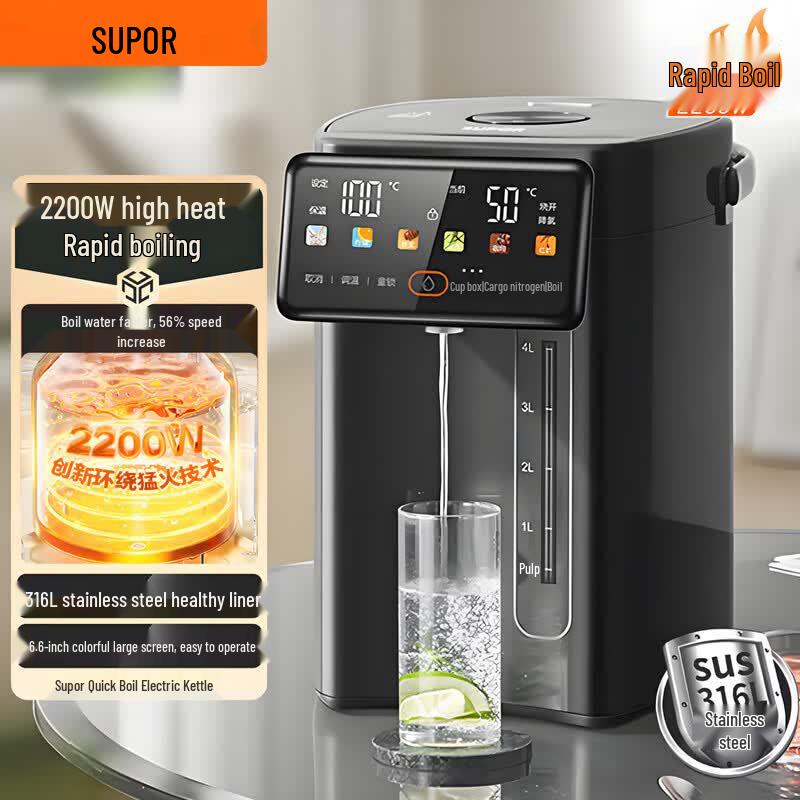 SUPOR 5L 316 SS Electric Kettle with 6-Stage Temp Control