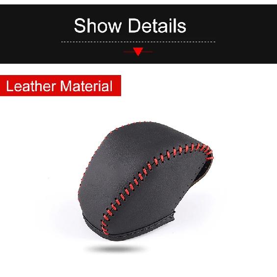 For Toyota RAV4 XA50 2019 2020 2021 2022 2023 2024 2025 Genuine Leather Hand Sewing Gear AT Car Shift Lever Knob Handle Cover