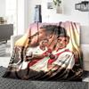 River Plate Football Player Portrait Collage Print Flannel Blanket Soft Warm Throw Blanket Soccer Fan Sofa Decor