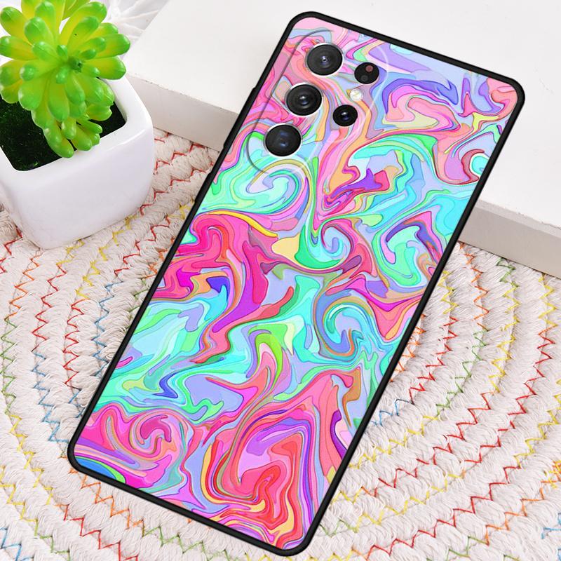 Trippy Pastel Color TPU Phone Case For Samsung Galaxy note 10 pro S26 S25 S24 S23 S22 Ultra Plus S21 FE S20 Shockproof Cover