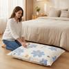 4PCS Blue Floral Pattern Vacuum Compression Bag Space Saving Quilt Organizer Vacuum Bags  Clothes