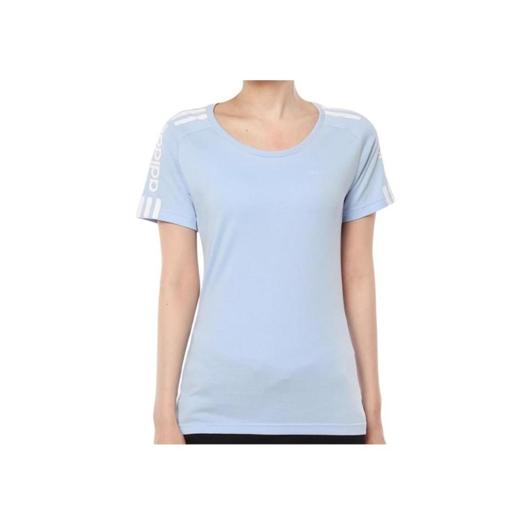 

Adidas Neo Casual Breathable Comfortable Short Sleeve T-Shirt Women T-Shirts Light-Blue EI4718 XS