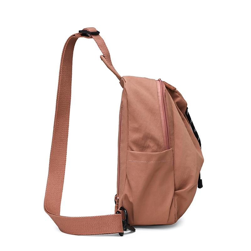 Women's Nylon Sling Backpack Drawstring Crossbody Chest Bag Lightweight Shoulder Daypack for Travel