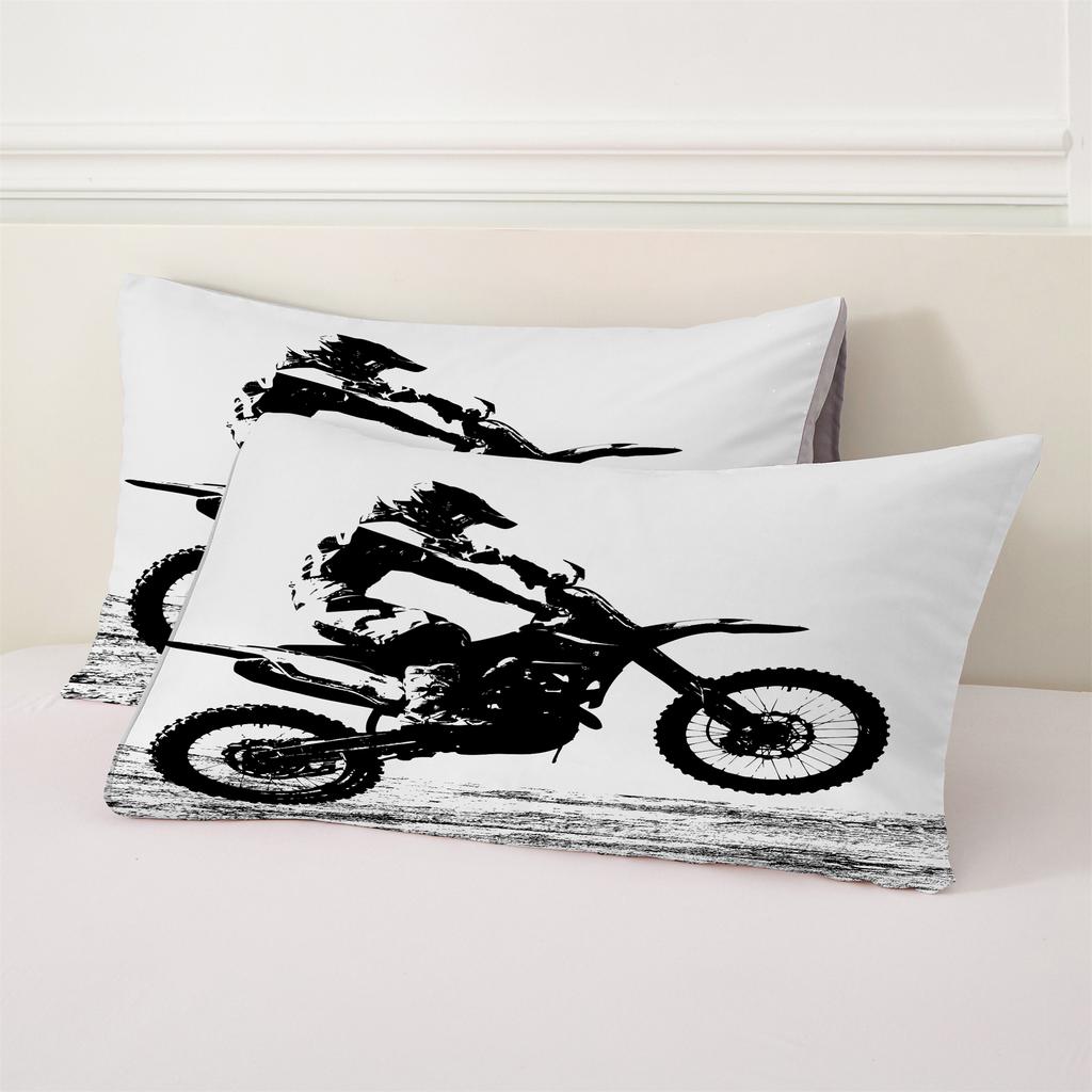3D Print Motocross Bedding Set For Boys Adults Men Off-Road Race Motorcycle Duvet Cover Bed Cover Home Polyester Quilt Cover