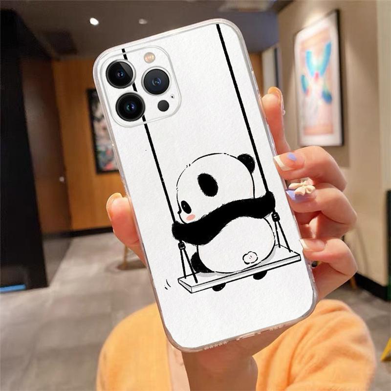 Cute cartoon panda Phone Case For iphone 17ProMax 17 Pro Air 16 15 14 13 Pro Max 16 15 14 13 Pro 15Plus
