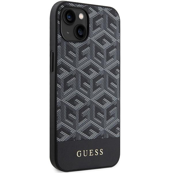 Guess Guhmp15Shgcfsek Iphone 15 / 14 / 13 6.1 Czarny/Black Hardcase Gcube Stripes Magsafe